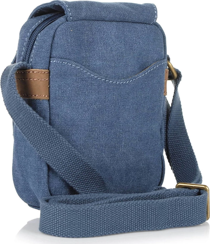 Τσαντάκι Ωμου 19cm με Αγκράφα Vintage Diplomat Tr21 Denim