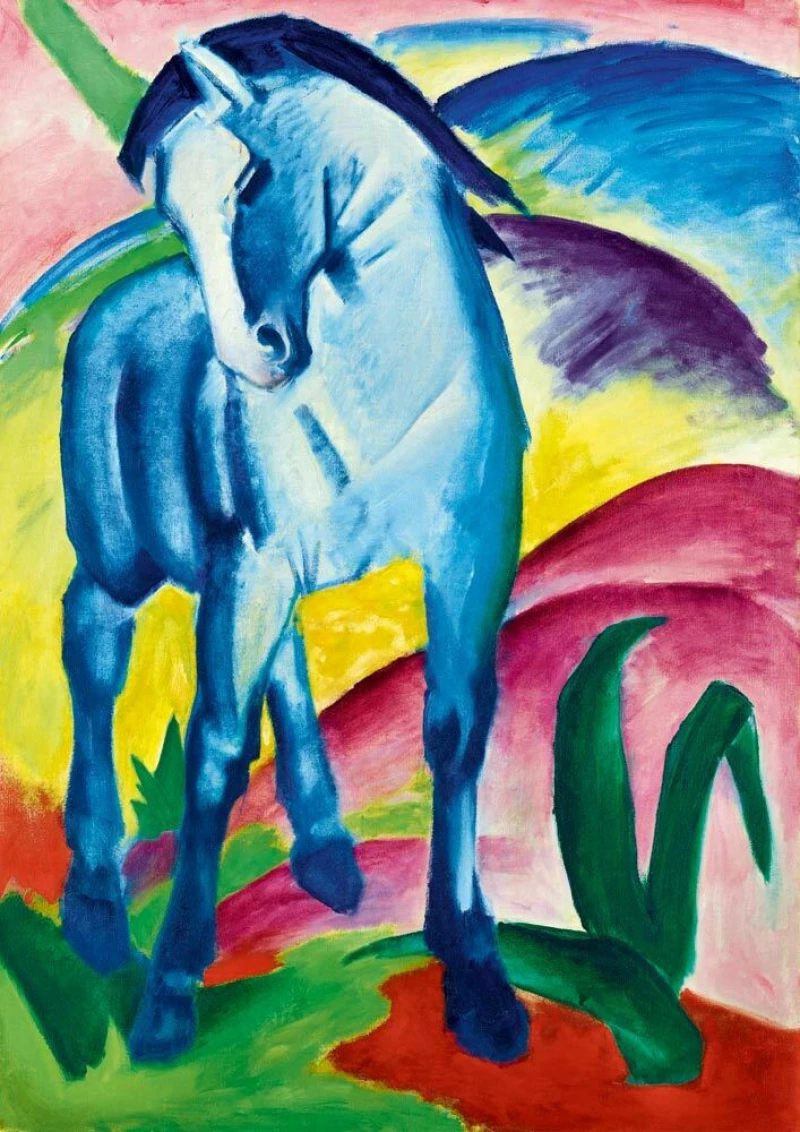 Museum Series Franz Marc Blue Horse I 1911 2D 1000pcs