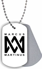 Μεταλλική ταυτότητα Marcus & Martinus - White