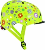 Globber Κράνος Elite Lights XS/S (48-53cm) Lime Green Flowers 507-106