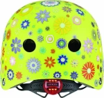 Globber Κράνος Elite Lights XS/S (48-53cm) Lime Green Flowers 507-106