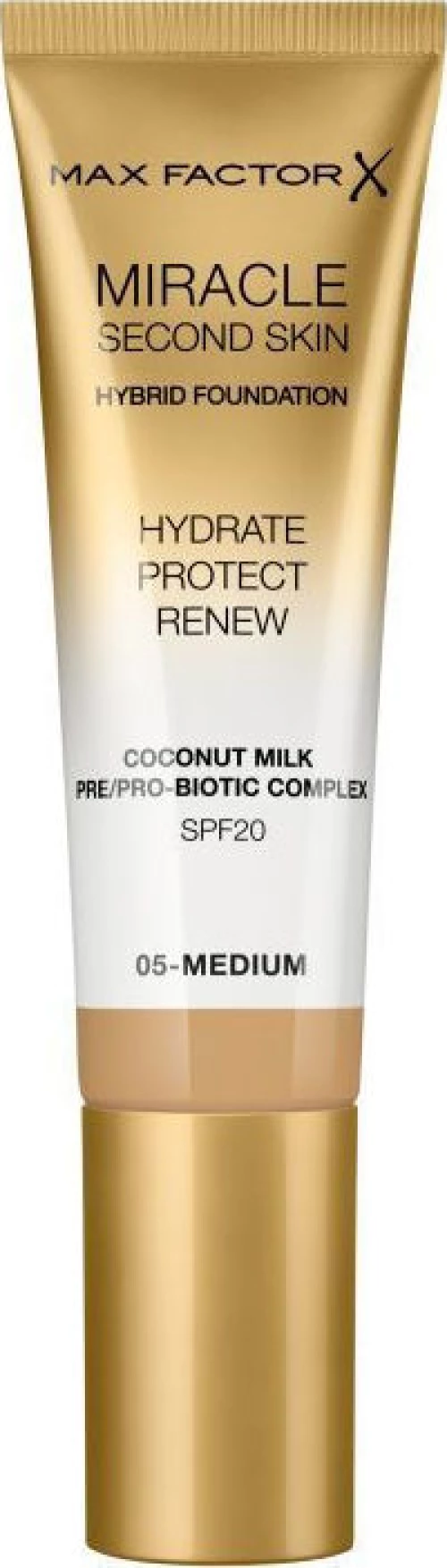 Max Factor Miracle Second Skin 05 Medium 30ml