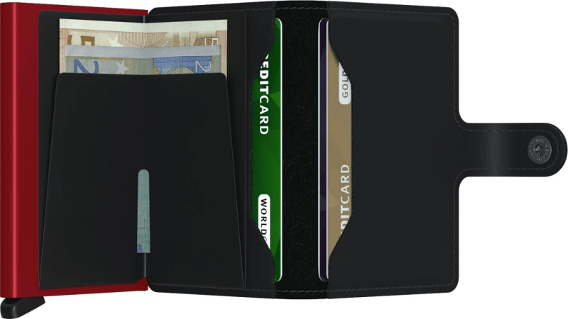 Secrid Miniwallet Matte Black-Red
