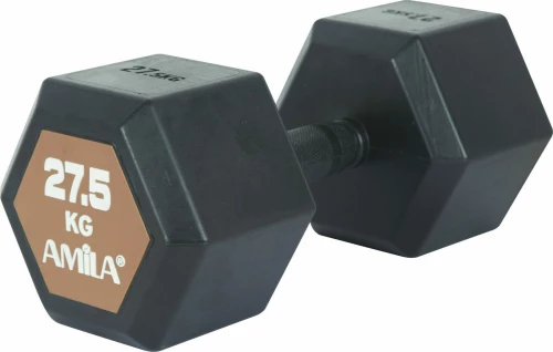 Αλτηράκι Amila εξάγωνο 27,5kg / Μαύρο / EL-90598_1