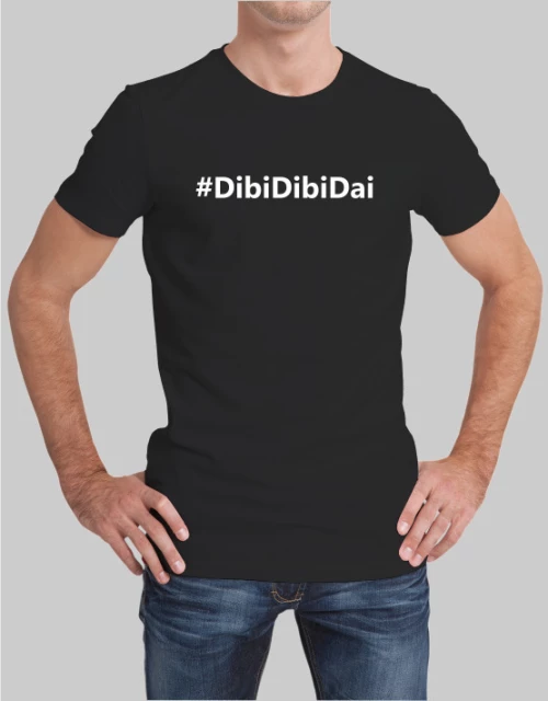 dibidibidai t-shirt - BLACK