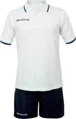 Σέτ Polo Σορτσάκι Αποστολής Givova Street Λευκό/Navy 0304