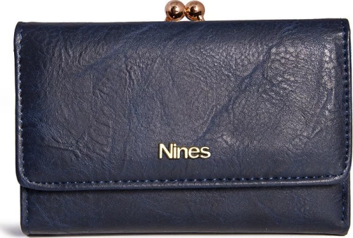 Nines Πορτοφόλι Με κλίπς 20681-L9_ΜΠΛΕ NAVY