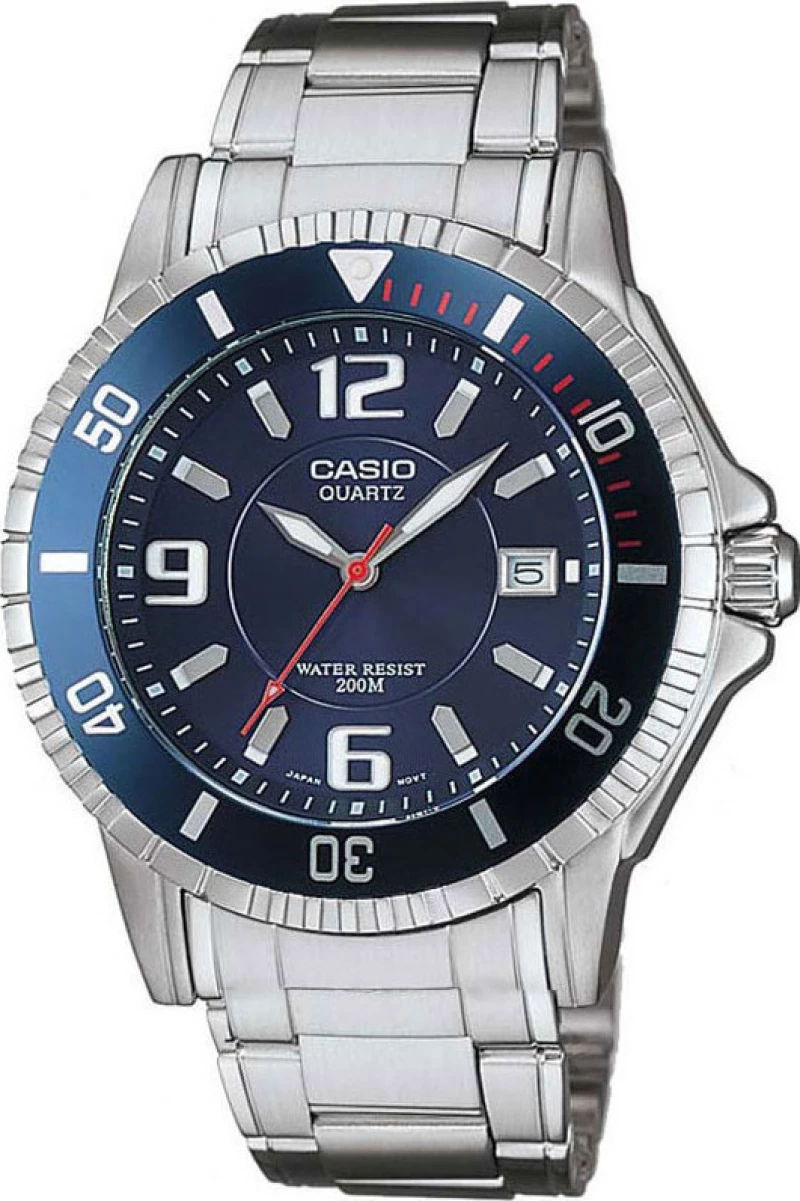 Casio Ρολόι με Μεταλλικό Μπρασελέ σε Ασημί χρώμα