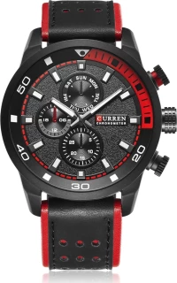Curren 8250 Black / Red