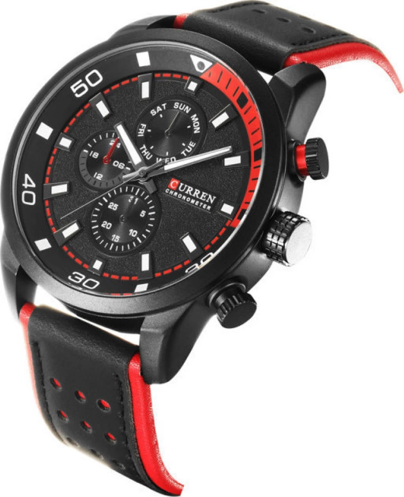 Curren 8250 Black / Red