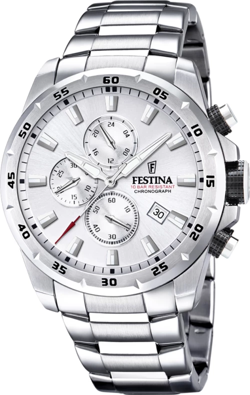 Festina Chrono Sport F20463/1 Silver Stainless Steel Bracelet
