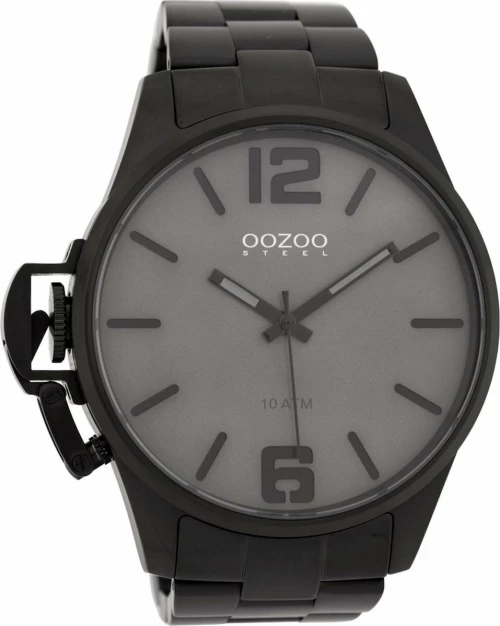 Oozoo Steel Osgr18 Black Stainless Steel Bracelet