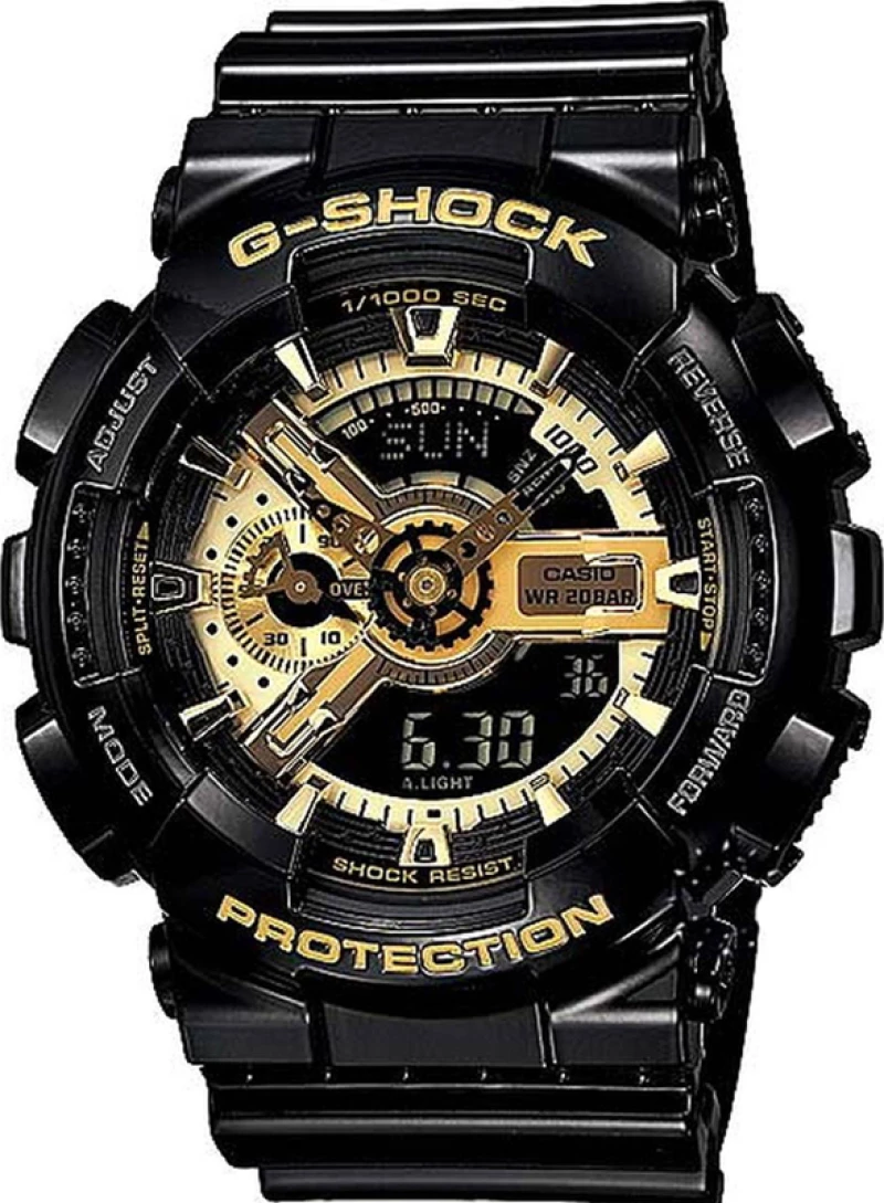 Casio G-Shock Ga-110Gb-1Aer Black Rubber Strap