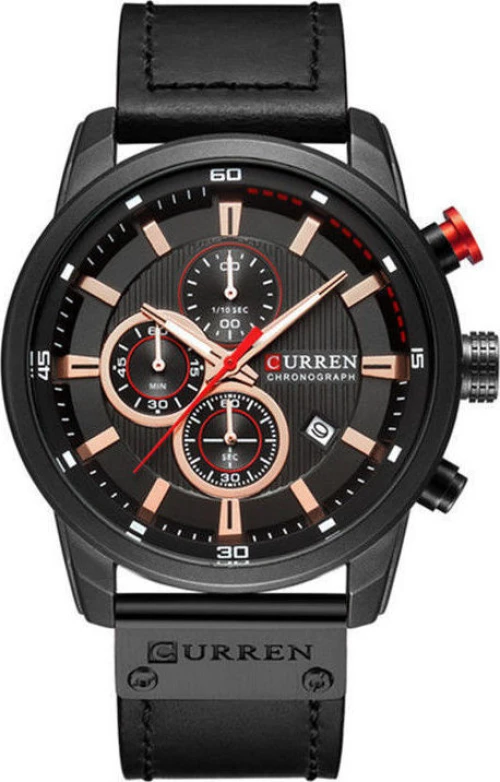 CURREN 8291 Men'S Calendar Watch - Black