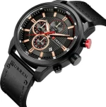 CURREN 8291 Men'S Calendar Watch - Black