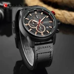 CURREN 8291 Men'S Calendar Watch - Black