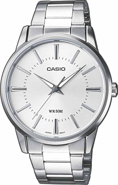 Casio Ρολόι με Μεταλλικό Μπρασελέ σε Ασημί χρώμα