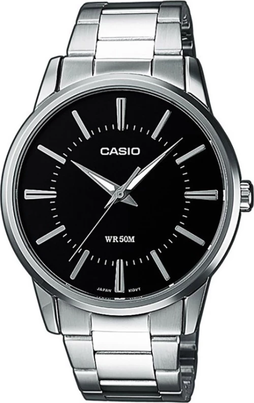 Casio Ρολόι Enticer με Μεταλλικό Μπρασελέ σε Ασημί χρώμα