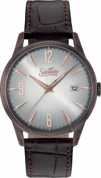 Sixties RGAL-02-5 Black Leather Strap