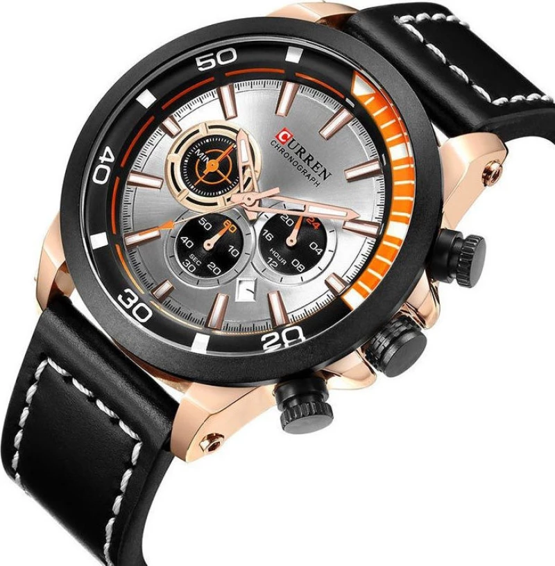 Curren 8310 Grey Rose Gold / Black