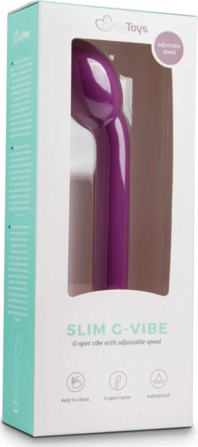 Easytoys Slim G-Vibe 21cm Purple