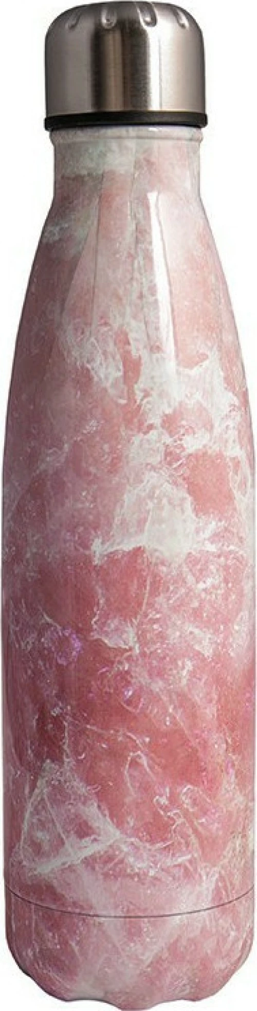Nines 900.614 Ανοξείδωτο Μπουκάλι Παγούρι Θερμός με Σχέδιο Pink Marble 0,5L