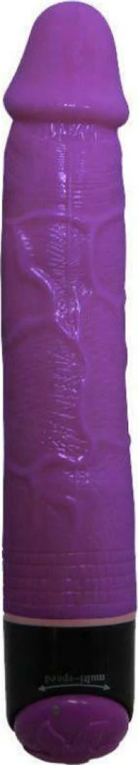 Baile Colorful Sex Realistic Vibrator 23cm Purple