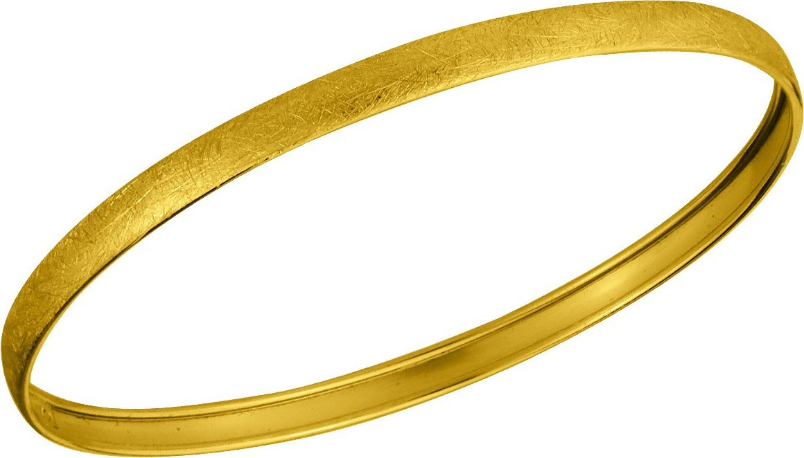 Βραχιόλι Χειροπέδα από επιχρυσωμένο ασήμι 925° Σατινέ