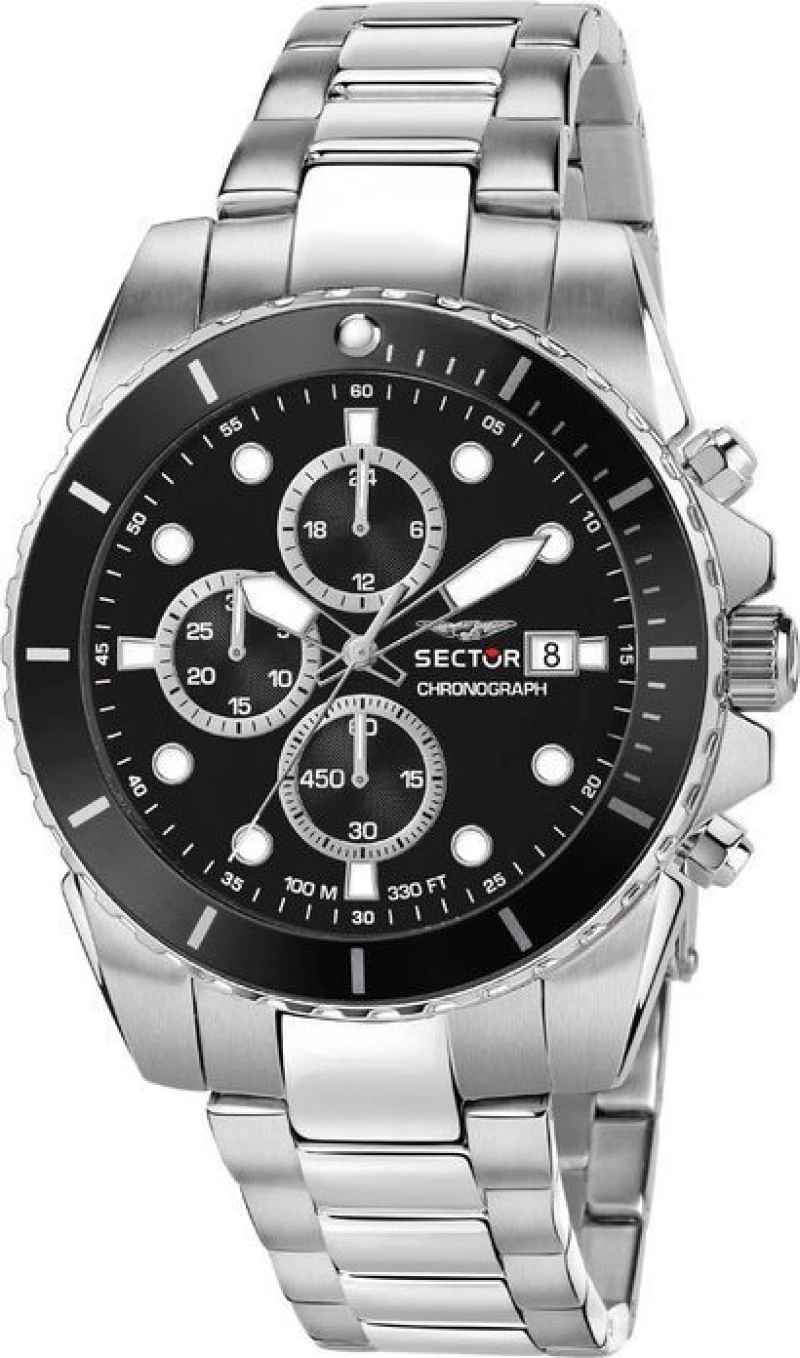 SECTOR 450 Chronograph Silver Stainless Steel Bracelet