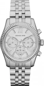 Michael Kors Lexington Chronograph Stainless Steel Ladies Watch