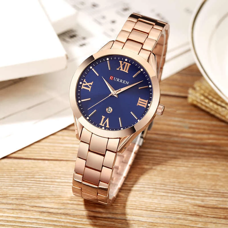 Curren 9007 Blue/Rose Gold