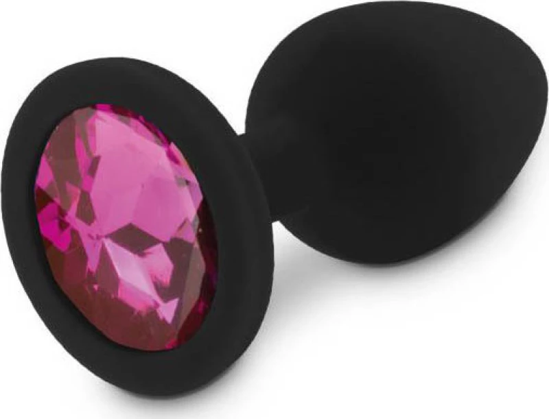 Relaxxxx Sex Toys Silicon Plug Soft Touch Medium Black/Pink