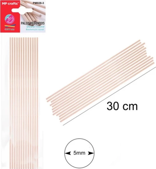 Μπάλσα στρόγγυλη MP 30cm 5mm σετ 12τμχ