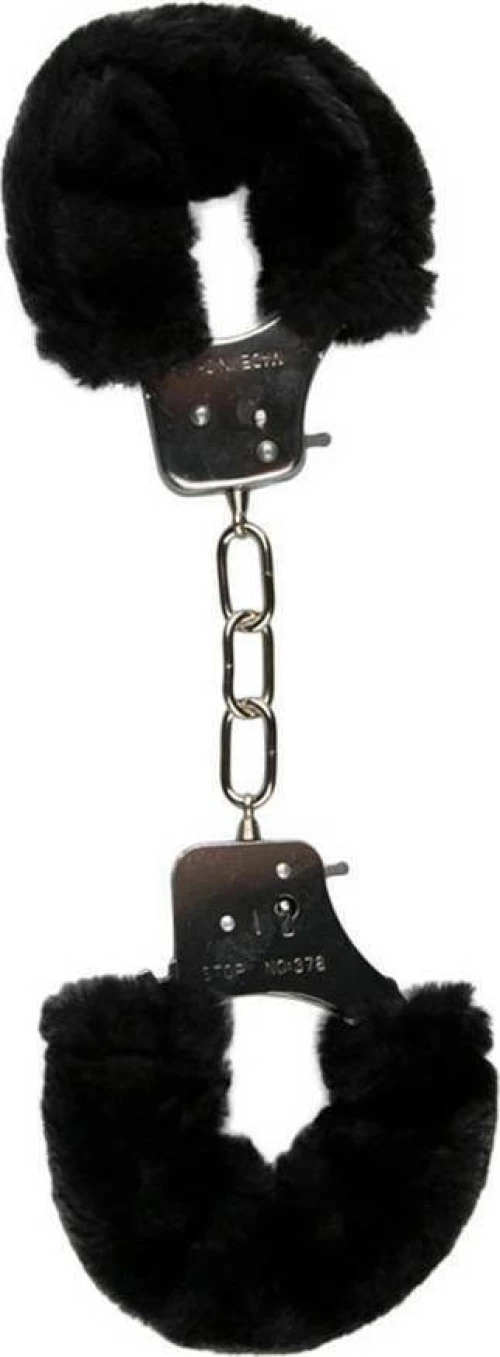 Easytoys Furry Handcuffs Black