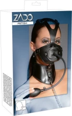 Zado Fetish Leather Head Mask Gag