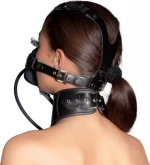 Zado Fetish Leather Head Mask Gag