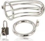 METAL HARD COCK BIRD CAGE CHASTITY