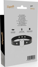 Coquette Hand Crafted Choker Heart Black