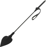 DARKNESS SILICONE RIDING CROP BLACK 60cm