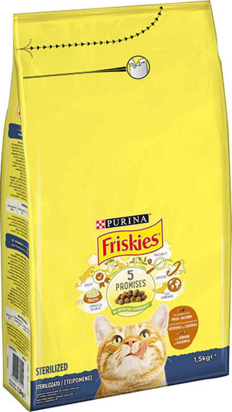 Friskies Sterilised with Turkey & Vegetables 1.5kg