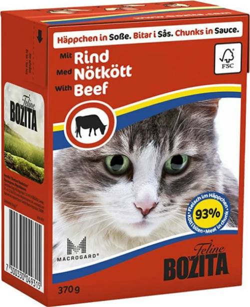 Bozita Feline Βοδινό Sauce 370gr