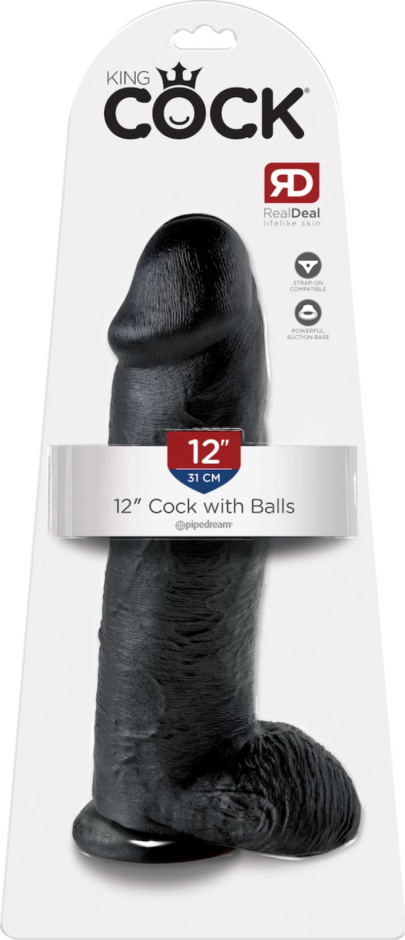 Pipedream King Cock 30cm Black