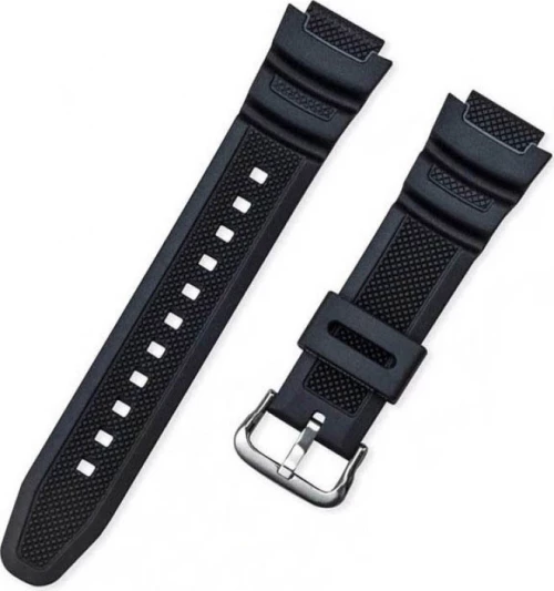Casio Καουτσούκ Λουράκι Μαύρο 18mm