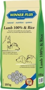 Winner Plus Lamb 100% & Rice 18kg