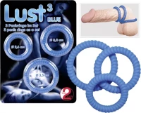 You2Toys Lust 3 Cockrings Set Blue