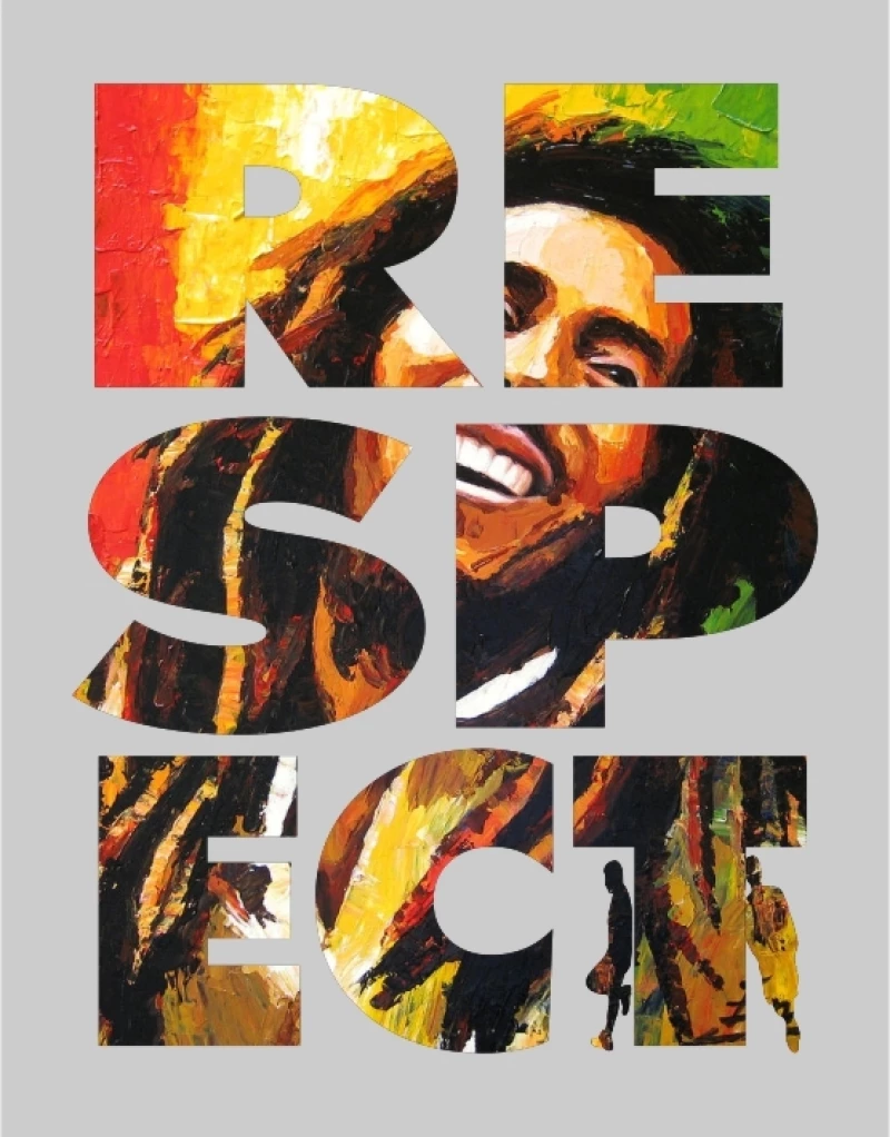 Respect Bob Marley T-shirt - LEMON