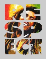 Respect Bob Marley T-shirt - LEMON