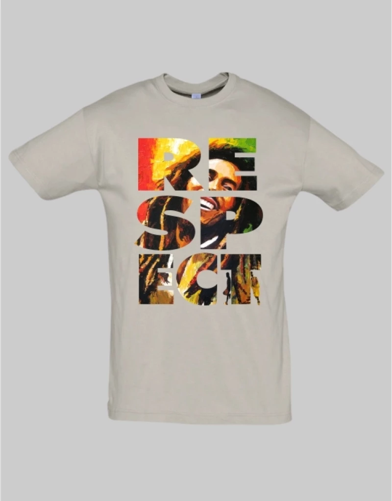 Respect Bob Marley T-shirt - LEMON