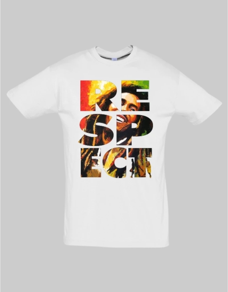 Respect Bob Marley T-shirt - LEMON