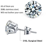 ΣΚΟΥΛΑΡΙΚΙ ΑΣΗΜΕΝΙΟ ZIRCON ΛΕΥΚΟ 4MM